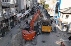 Mustafakemalpaşa ilçesinin altyapısı, yeniden inşa ediliyor