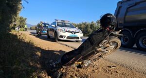 İznik-Orhangazi Yolunda Motosiklet Kazası