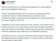 Başkan Enes Çelik’ten Özer Matlı’ya destek: “Esas operasyon itibar suikastçılarına yapılmalı!”
