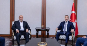 Bakan Fidan, Hamas Siyasi Büro Başkanı Hayye ve beraberindeki heyeti kabul etti