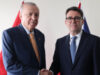 Cumhurbaşkanı Erdoğan liderlerle görüştü